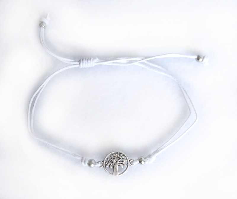 Silver Color Tree of Life Shaped Alloy Charm Bracelet