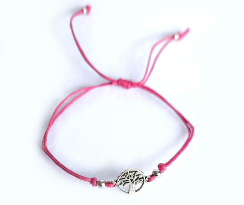 Silver Color Tree of Life Shaped Alloy Charm Bracelet